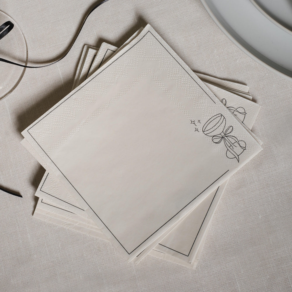 Happy Bowday Cocktail Napkins 16pk