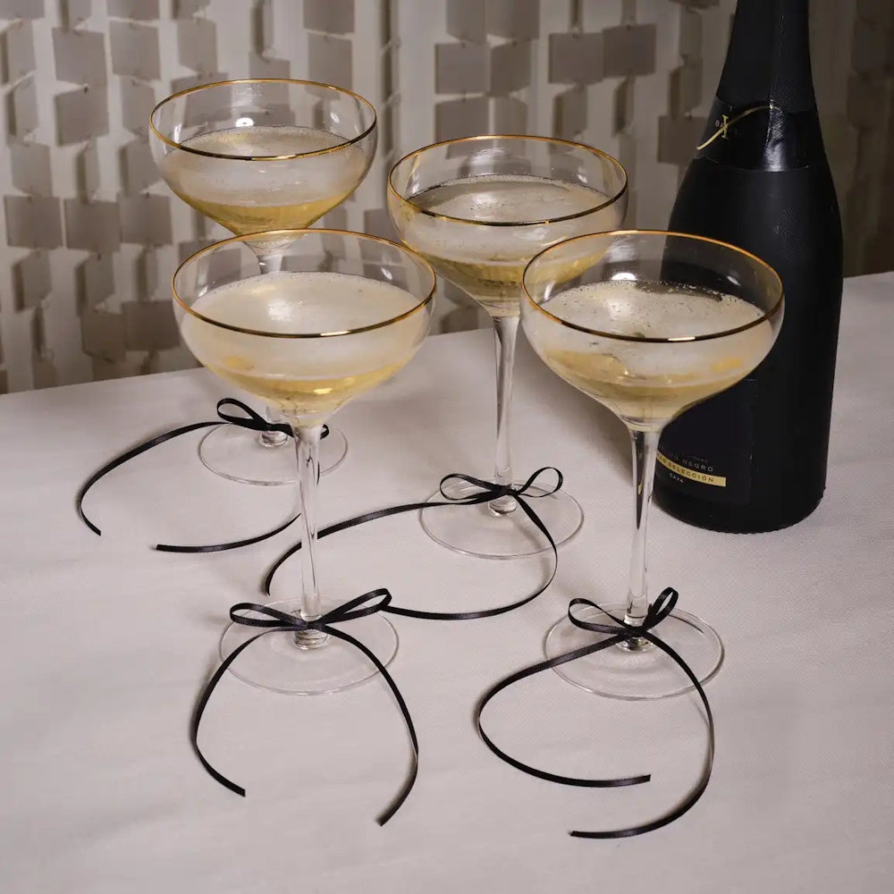 Happy Bowday Black Bow Drink Markers 8pk