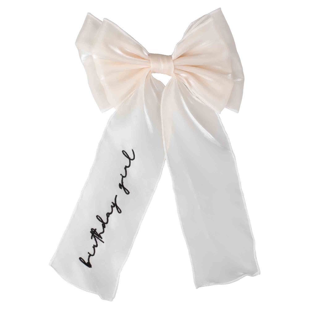 Happy Bowday Birthday Girl Hair Bow