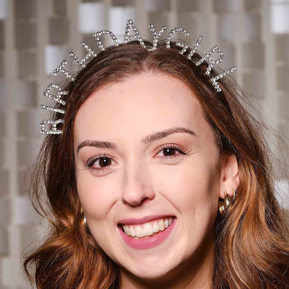 Happy Bowday Birthday Girl Embellished Headband