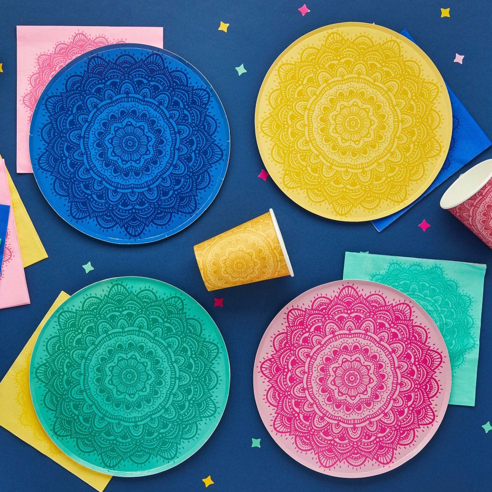 Happy Diwali Plates 8pk
