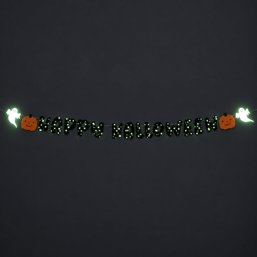 Happy Halloween Glow-in-the-Dark Garland