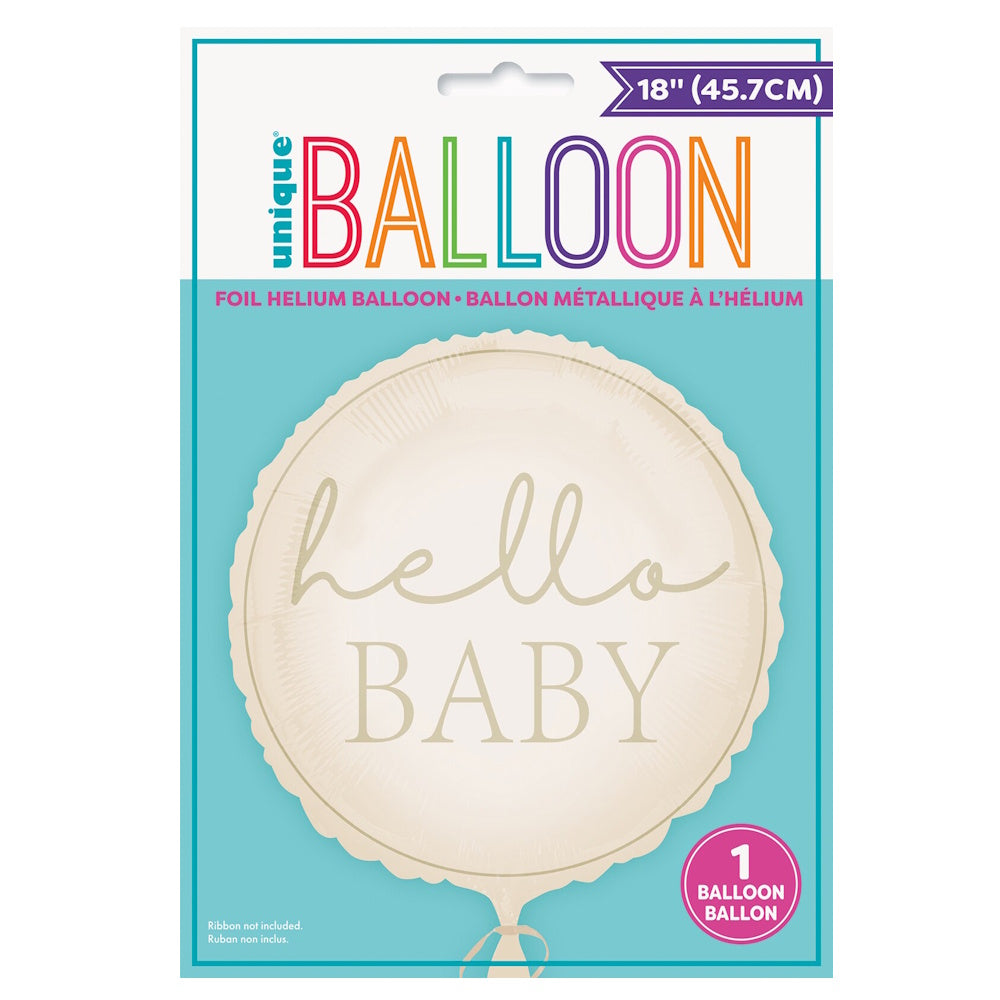 Hello Baby Nude Foil Balloon