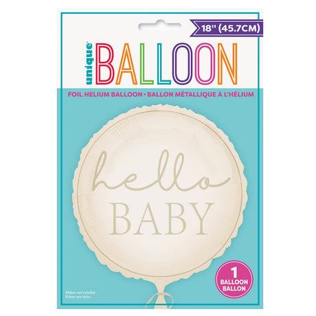 Hello Baby Nude Foil Balloon