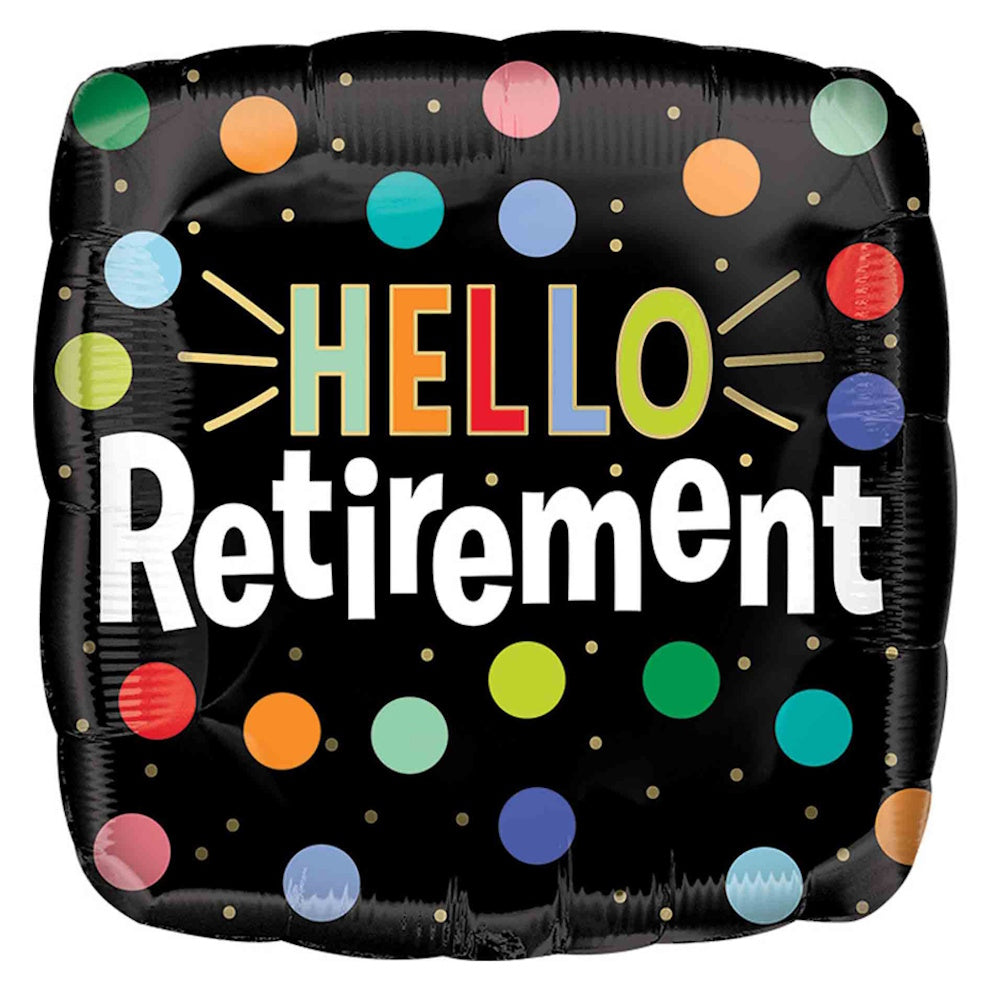 Hello Retirement Foil Balloon