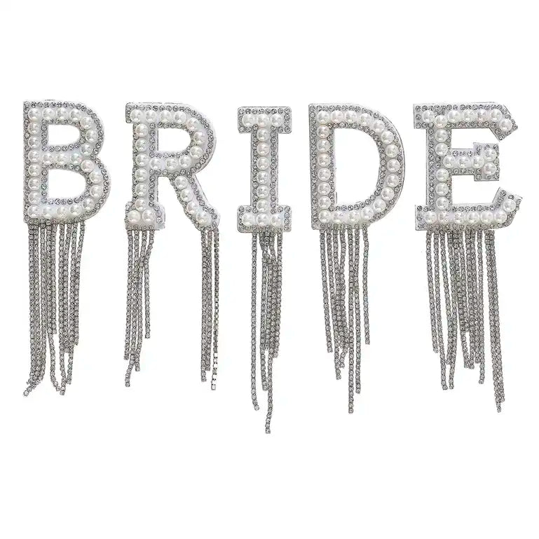 Hen Party Bride Patches with Embellished Tassels