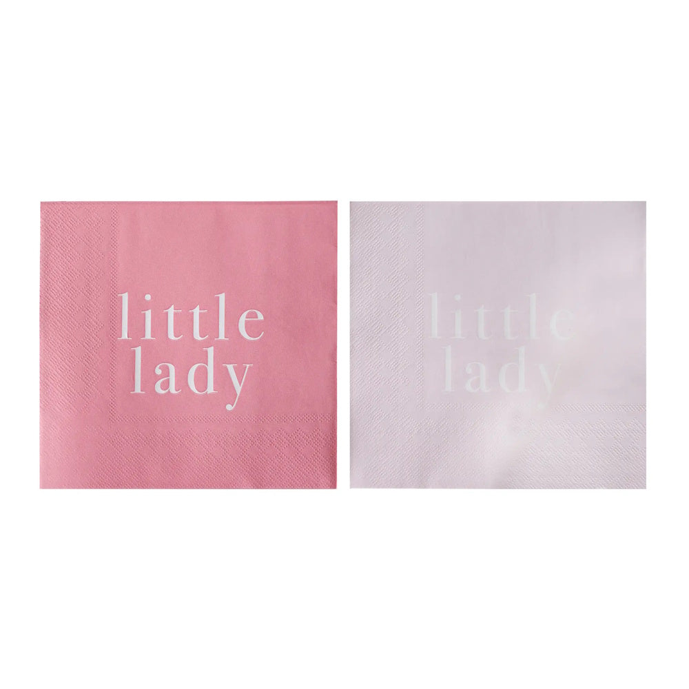 Little Lady Baby Shower Lunch Napkins 16pk