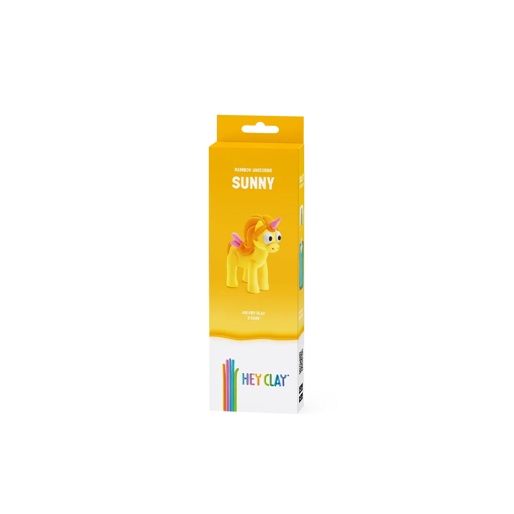 Hey Clay Rainbow Unicorn - Sunny