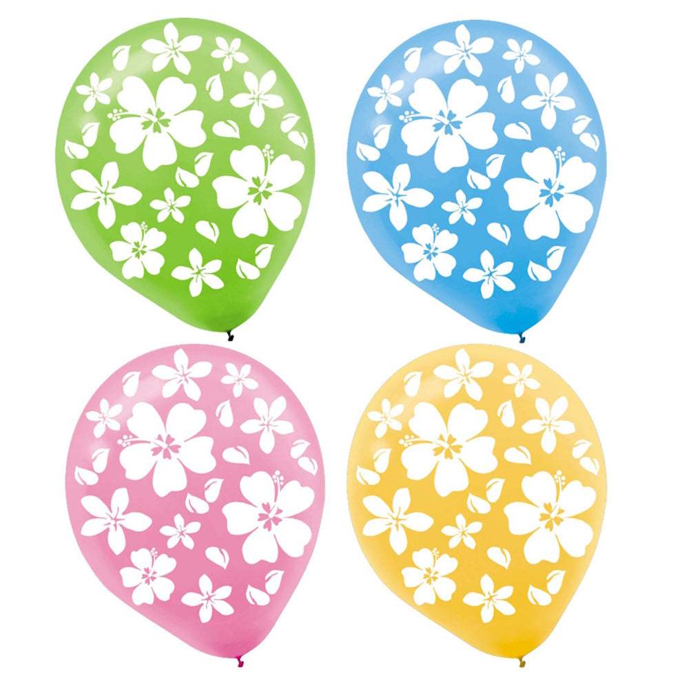 Hibiscus Balloons 15pk