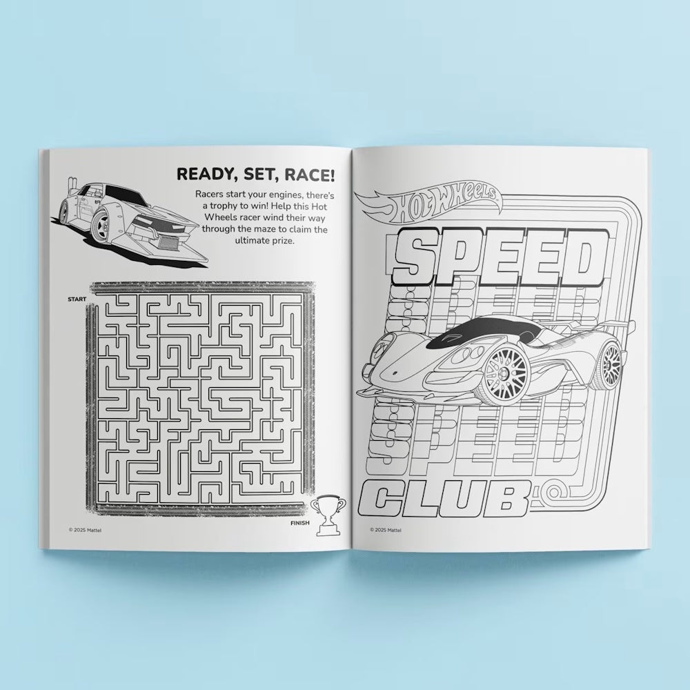 Kaleidoscope Colouring & Activity Kit - Hot Wheels