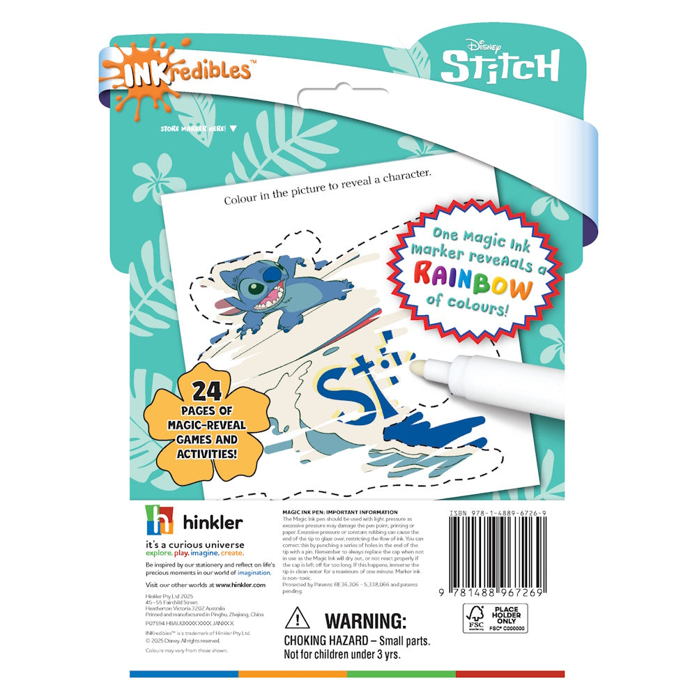 Inkredibles Magic Ink Pictures - Lilo & Stitch