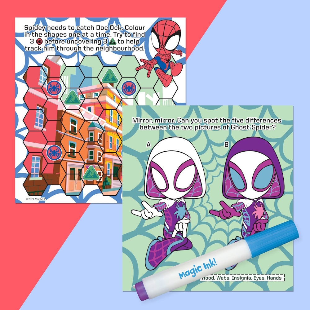 Inkredibles Magic Ink Pictures - Spidey & His Amazing Friends