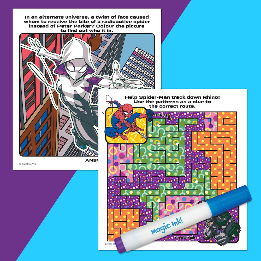 Inkredibles Magic Ink Pictures - Spider-Man