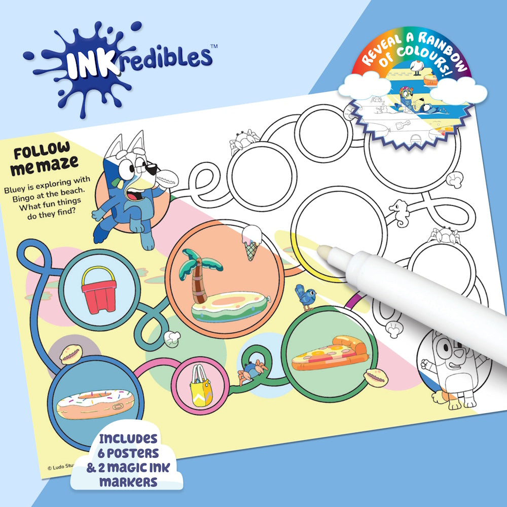 Inkredibles Poster Activity Kit - Bluey
