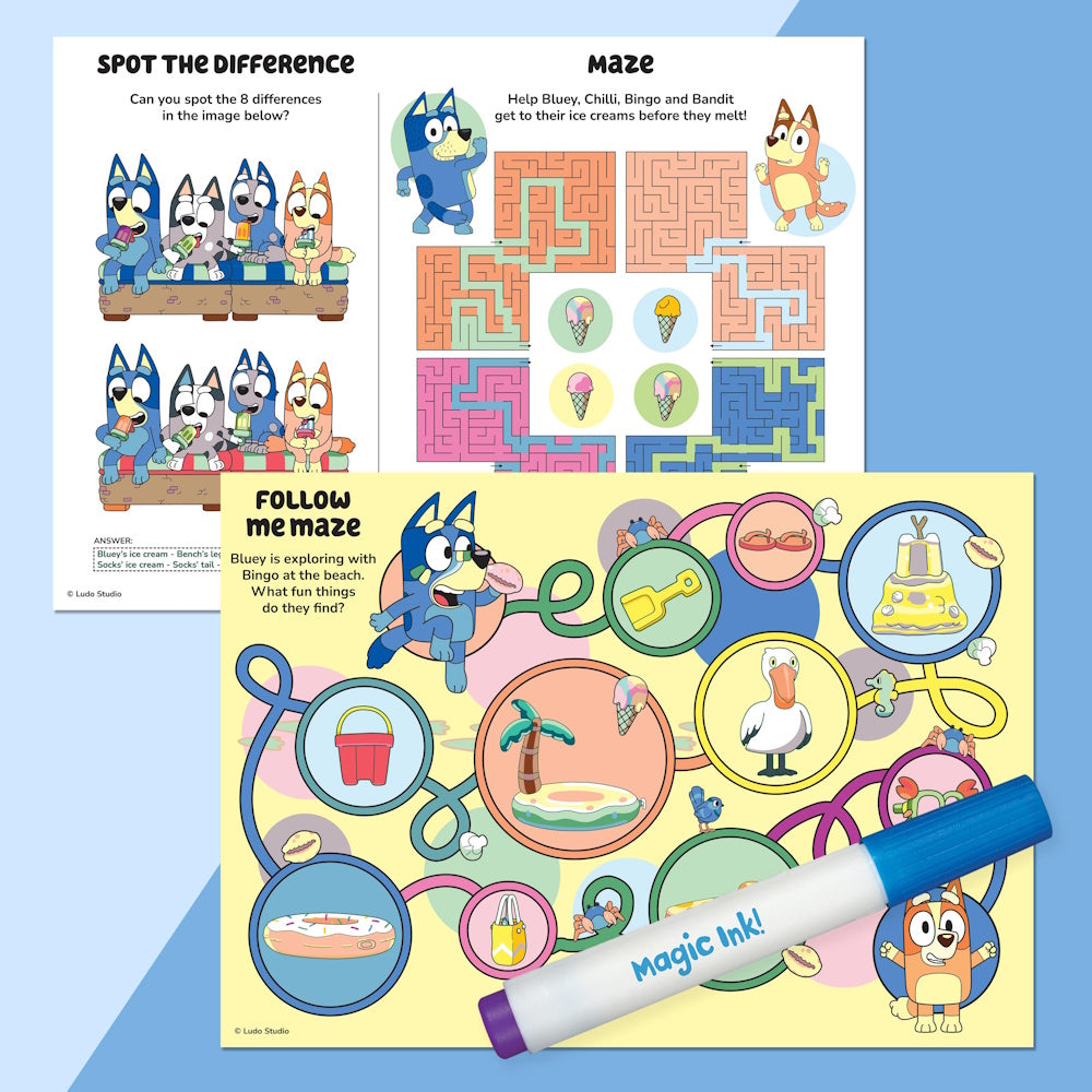 Inkredibles Poster Activity Kit - Bluey