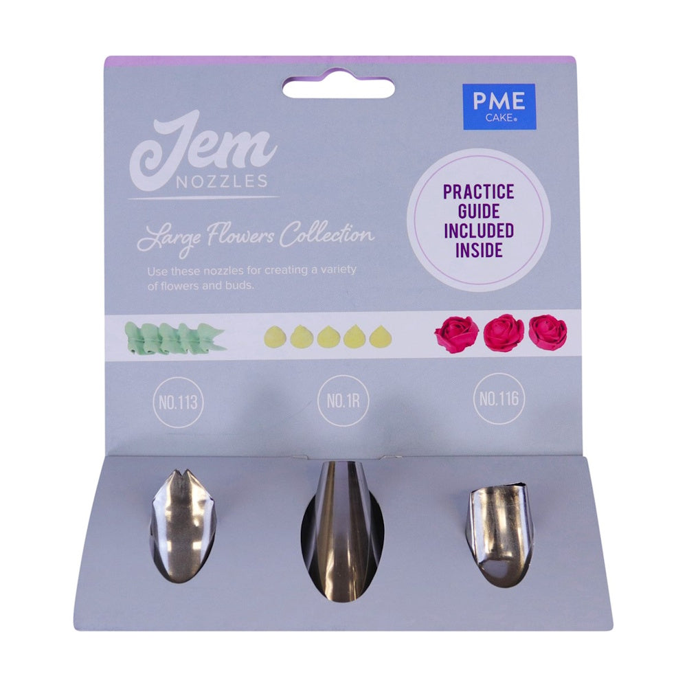 JEM Nozzles 3pce Set - Large Flowers Collection