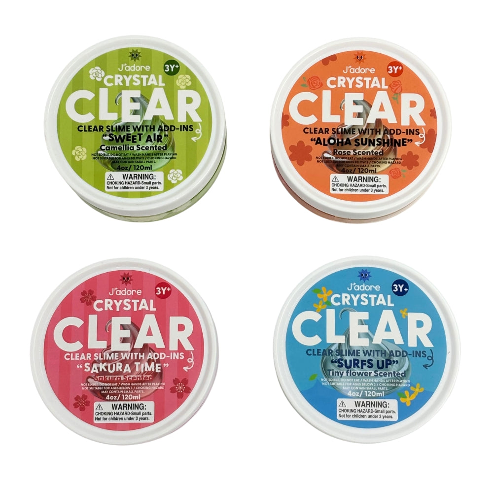 J'adore Scented Crystal Clear Slime with Add Ins