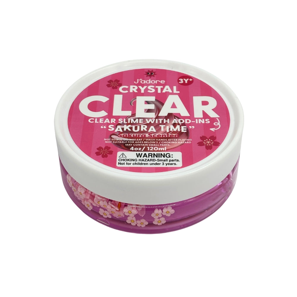 J'adore Scented Crystal Clear Slime with Add Ins