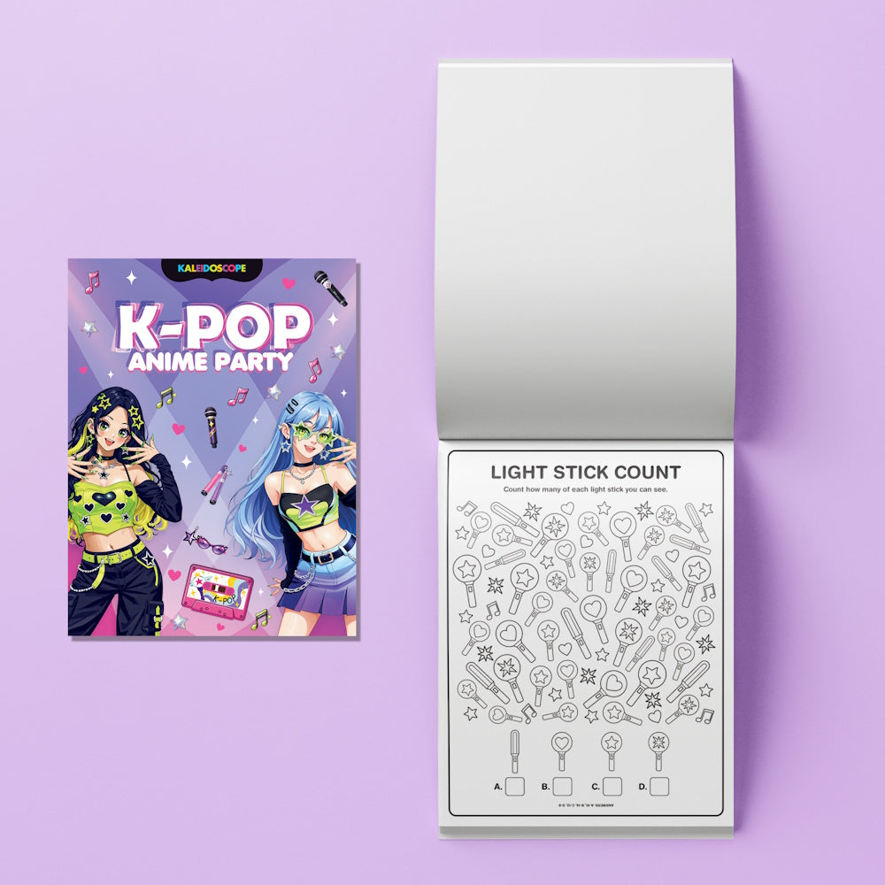 Kaleidoscope Colouring & Activity Kit - K-Pop Anime