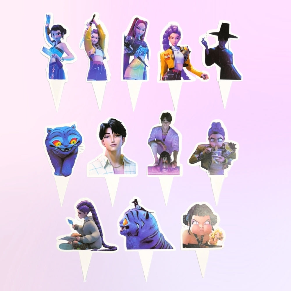 KPop Demon Hunters Cupcake Toppers 12pk