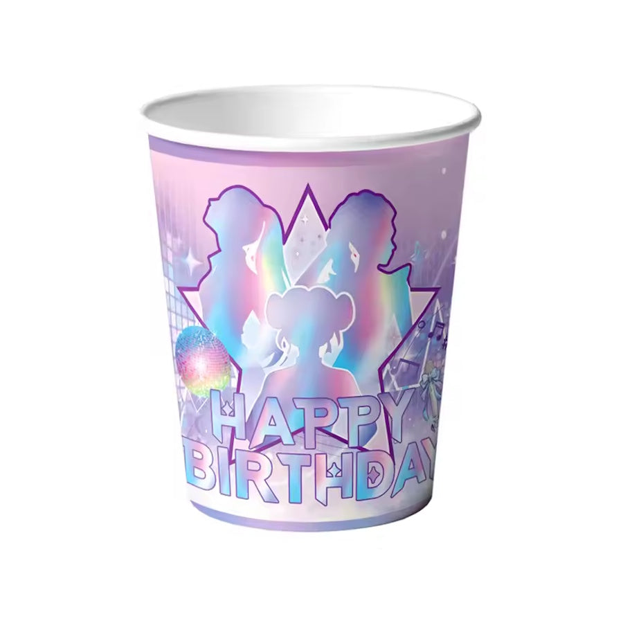 KPop Demon Hunters Disco Cups 10pk