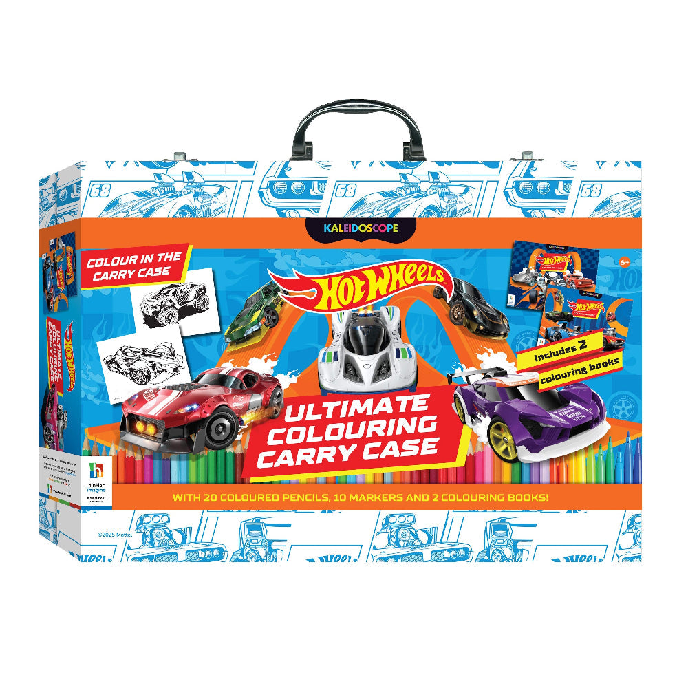 Kaleidoscope Ultimate Colouring Carry Case - Hot Wheels