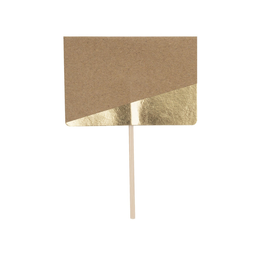 Kraft with Gold Foil Write On Food Picks 10pk