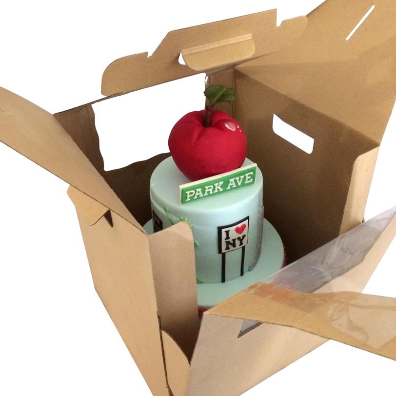 LOYAL Heavy Duty Tall Cake Box with Handle 12in