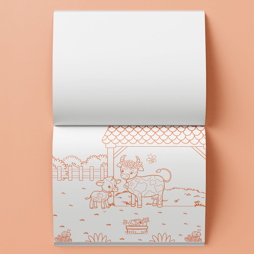 Kaleidoscope Lap Desk Colouring Set - Farm