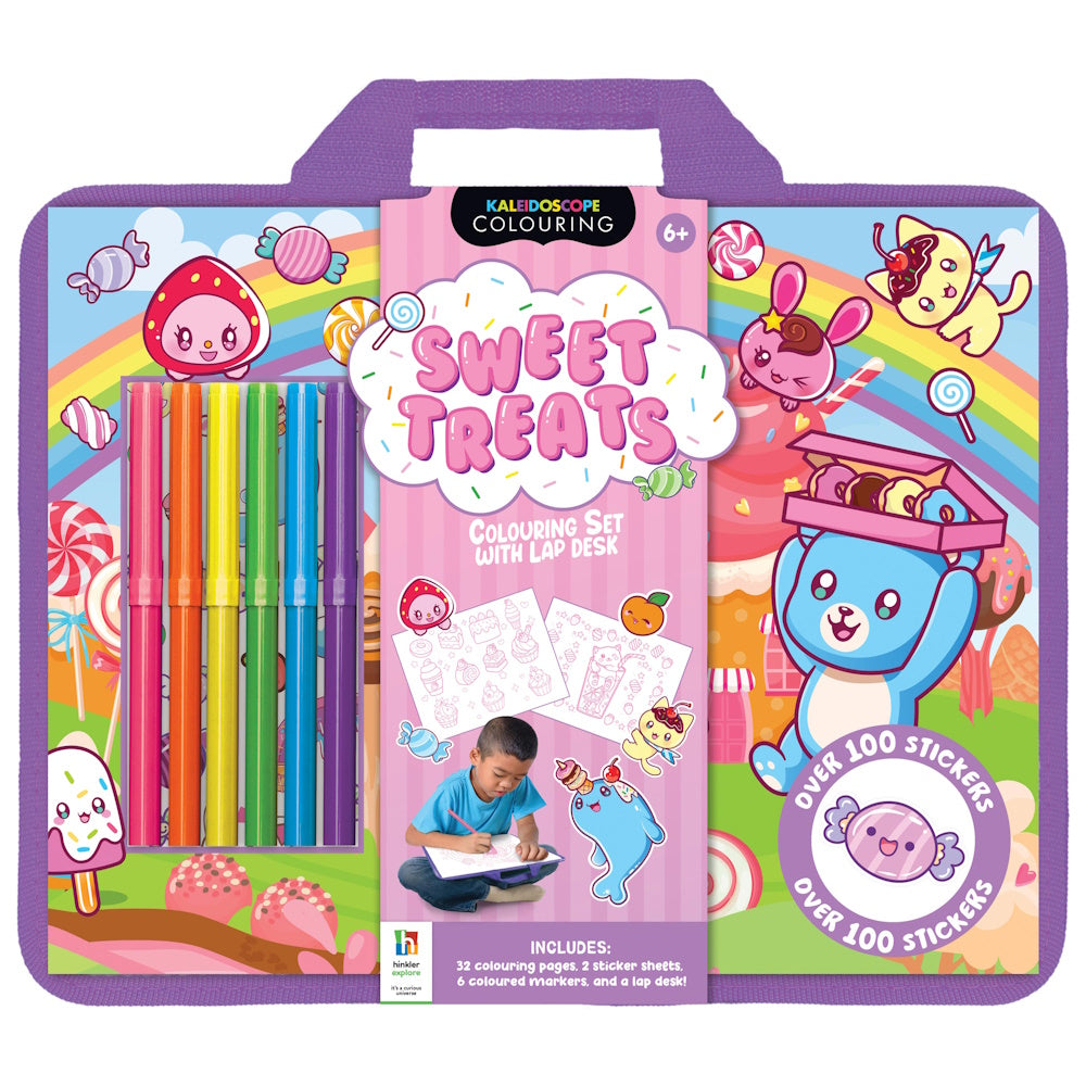 Kaleidoscope Lap Desk Colouring Set - Sweet Treats