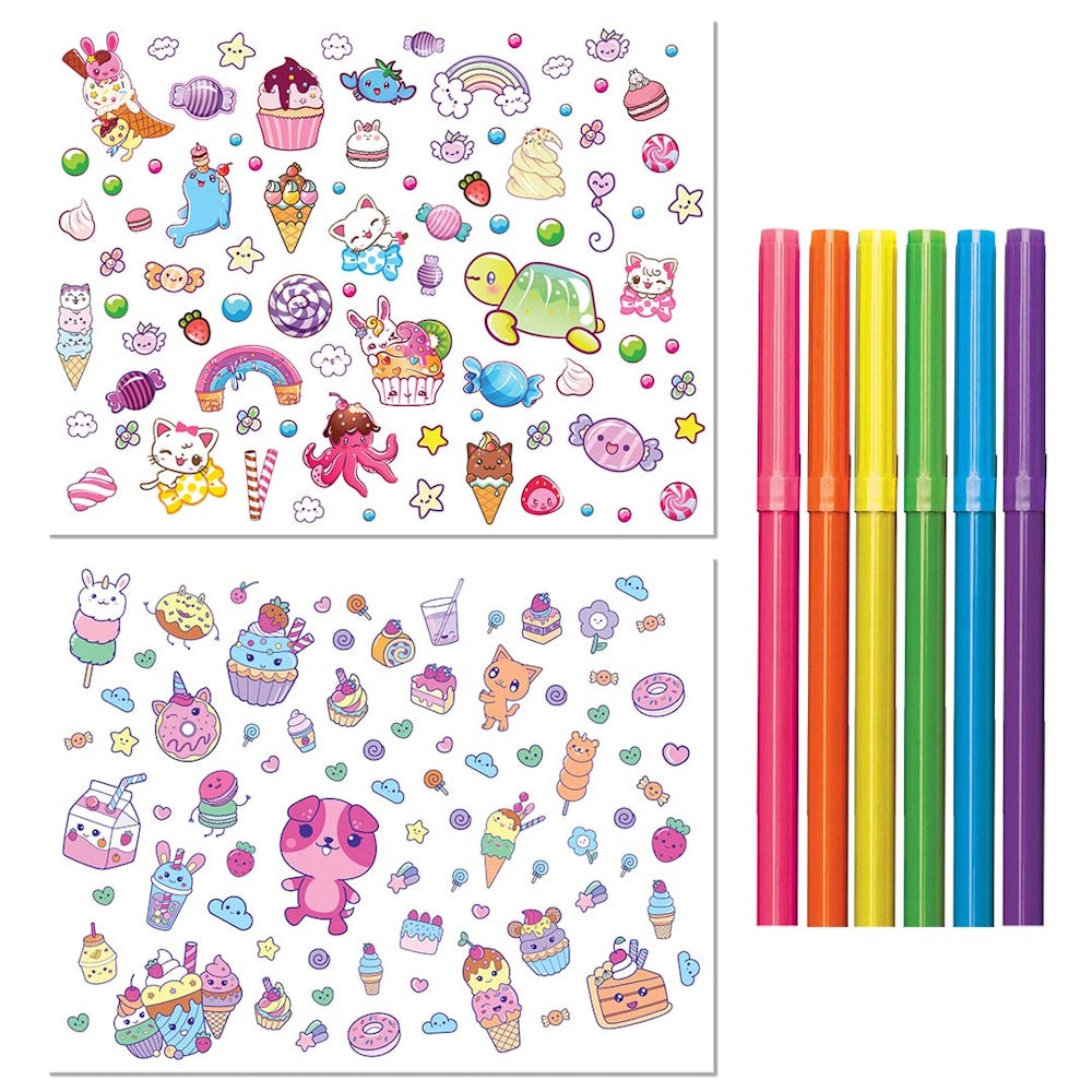 Kaleidoscope Lap Desk Colouring Set - Sweet Treats