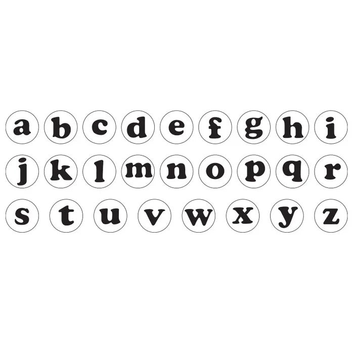 Large Alphabet Plunger Cutters - Lowercase