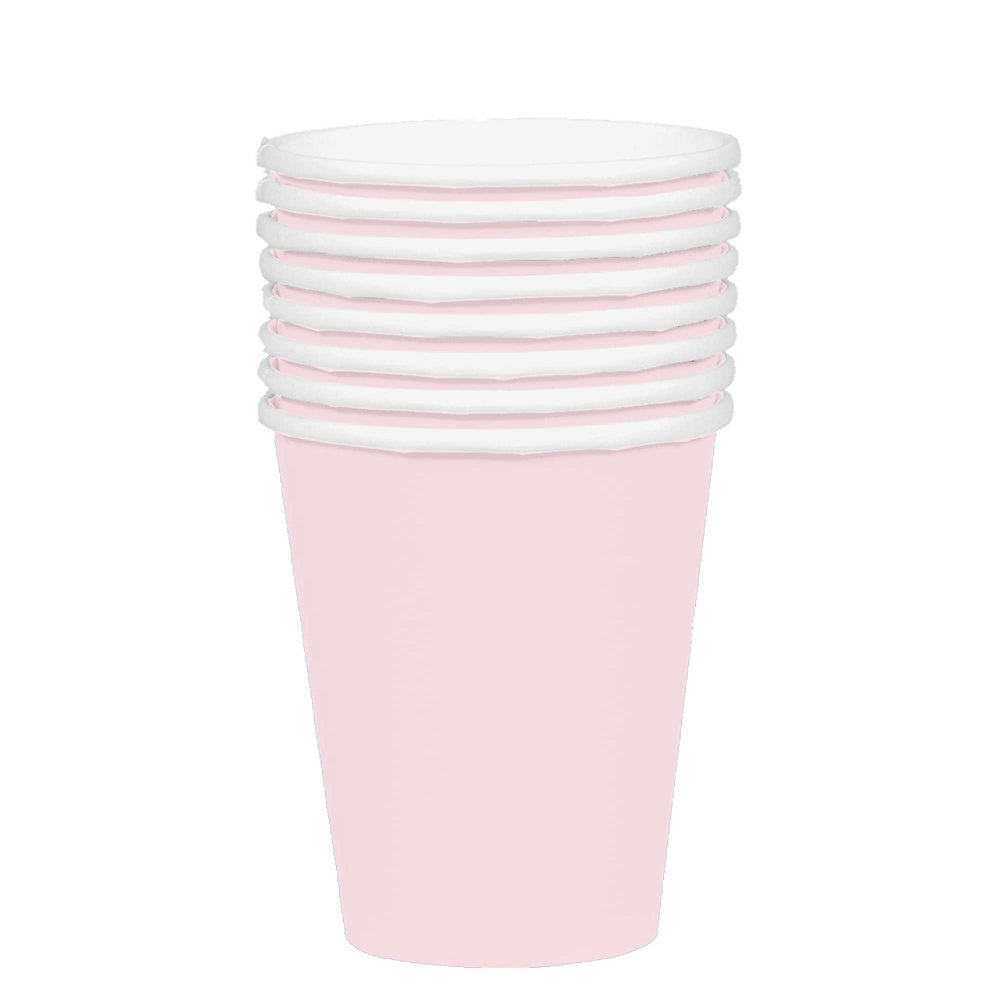Large Paper Cups 20pk - Pastel Pink