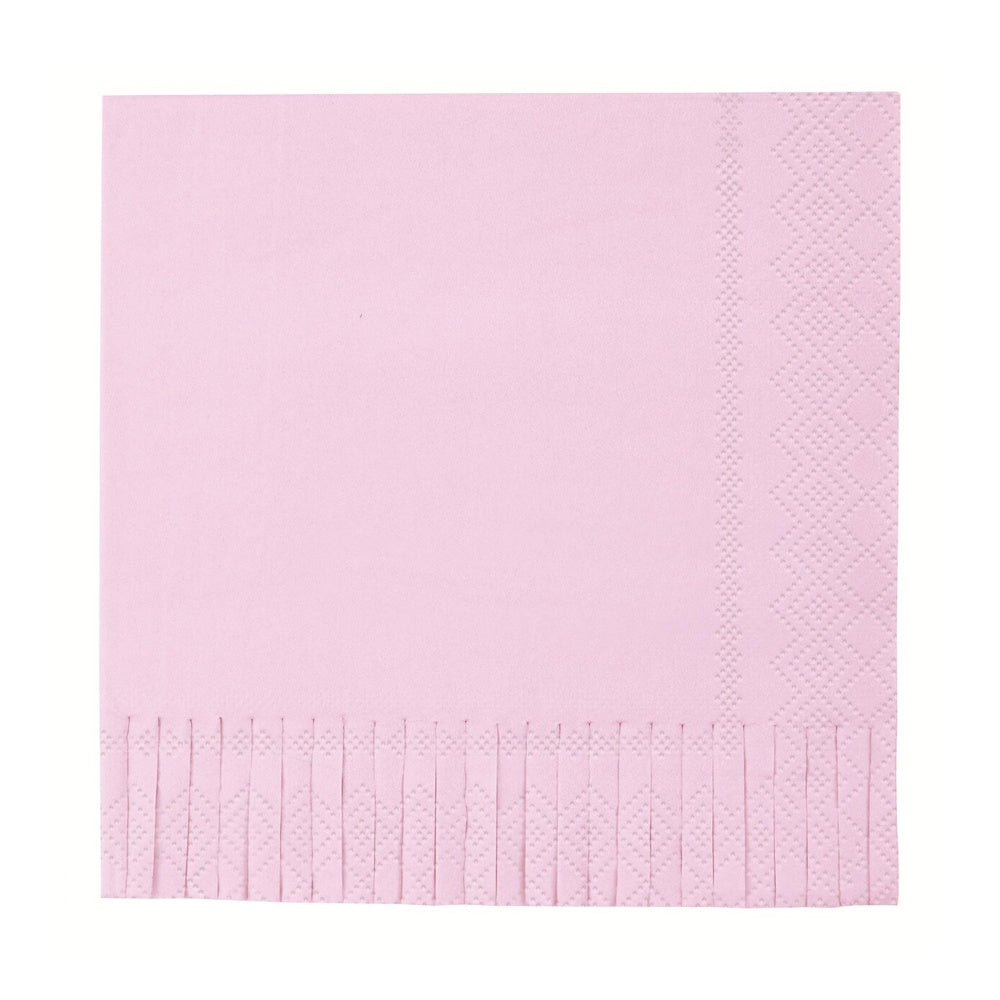 Lilac Fringed Lunch Napkins 16pk