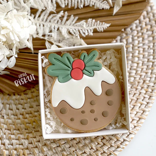 Large Christmas Pudding Cutter & Embosser Set