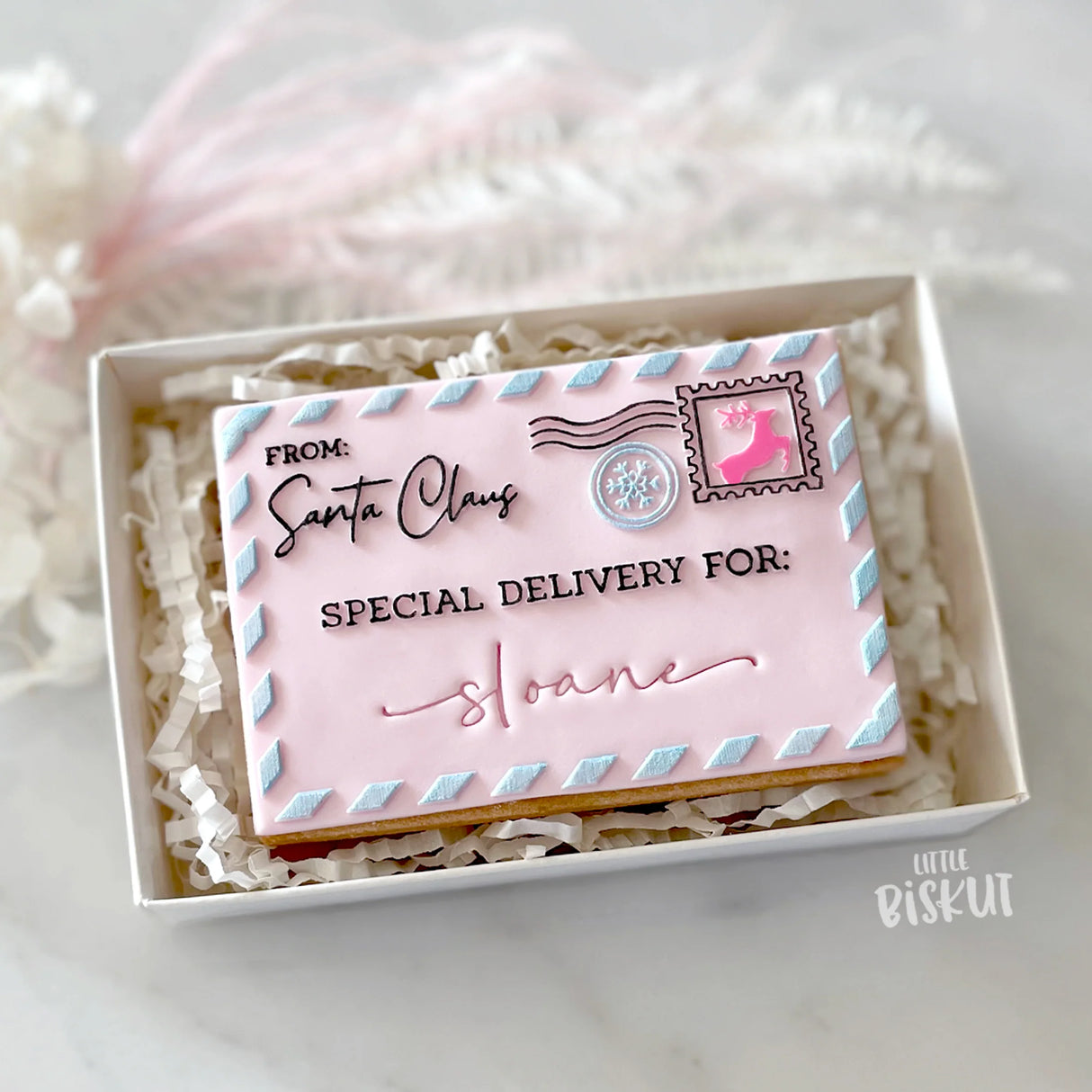 Little Biskut Santa Envelope Cutter & Debosser Set