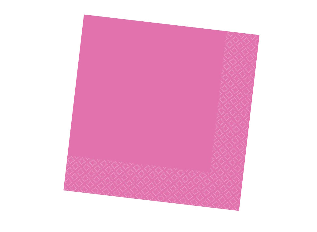 Bright Pink Lunch Napkins 40pk