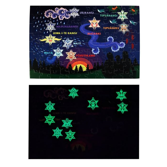 Matariki 100 Piece Glow in the Dark Jigsaw Puzzle