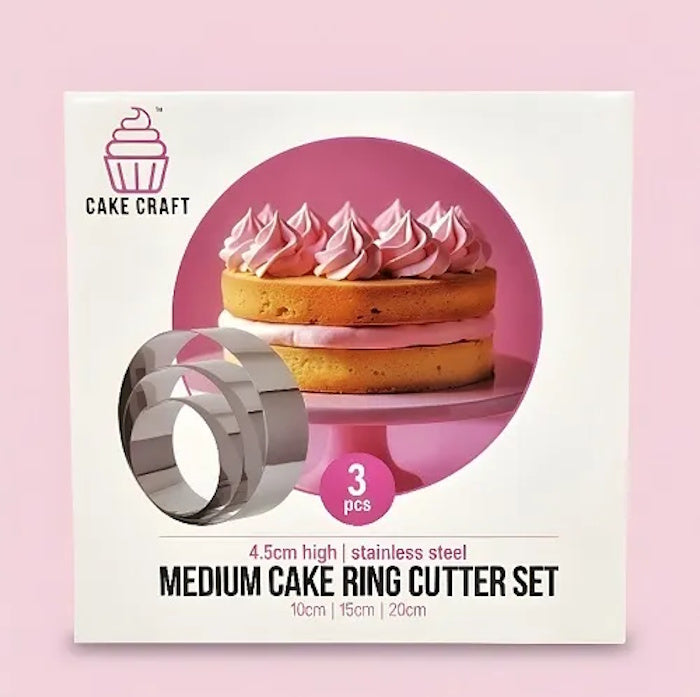 Cake Craft Cake Ring Cutter Set - Medium