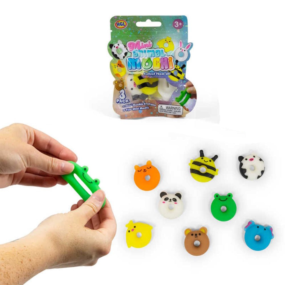 Mini Animal Donut Mochi 3pk Assorted