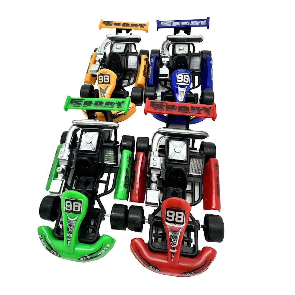 Mini Pull Back Racers 4pk