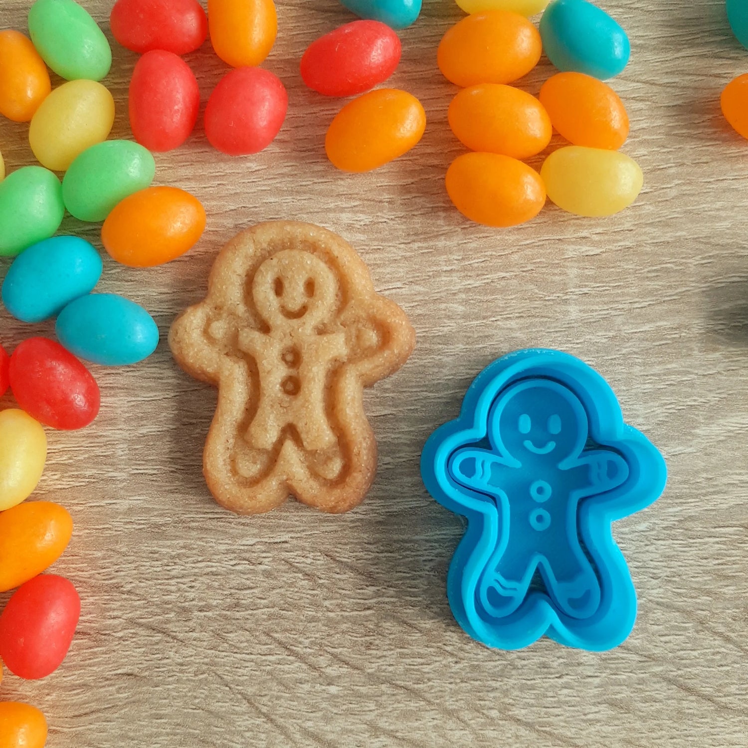 Mini Gingerbread Man Cookie Cutter & Embosser
