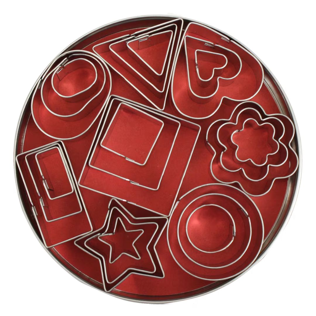 Miniature Cookie Cutters in Tin