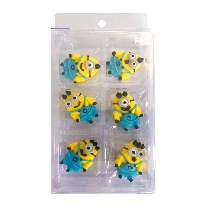 Sugar Icing Decorations 6pk - Minions