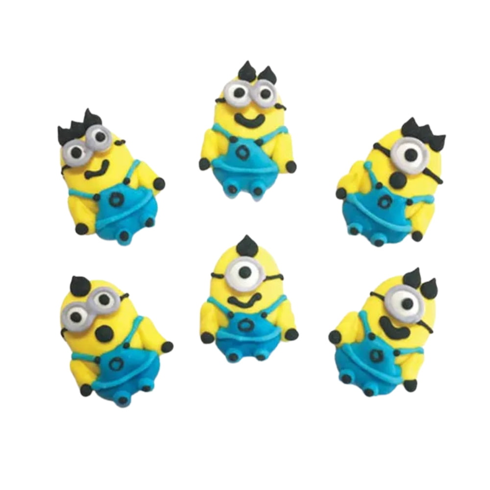 Sugar Icing Decorations 6pk - Minions