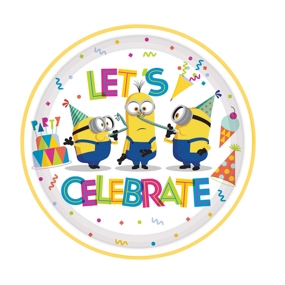 Minions Lunch Plates 8pk