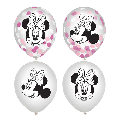 Minnie Mouse Forever Confetti Balloons 6pk