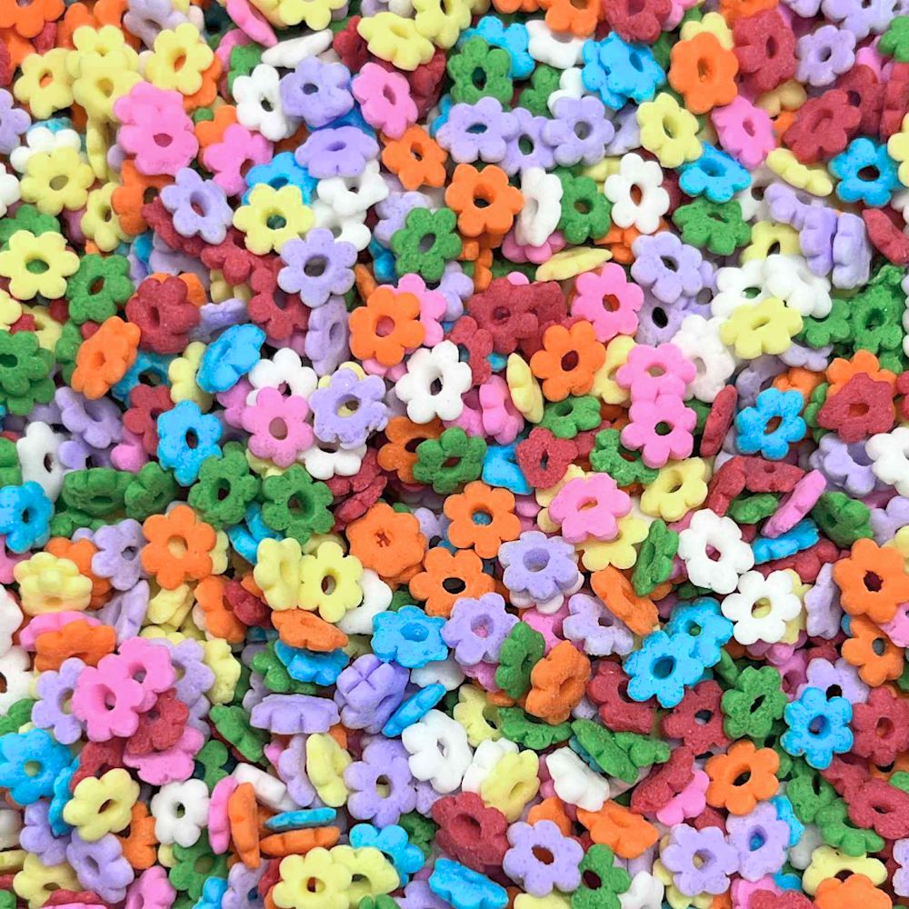 Mixed Flowers Shaped Sprinkles