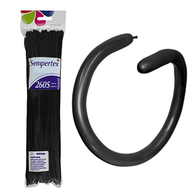 Modelling Balloons 50pk - Black