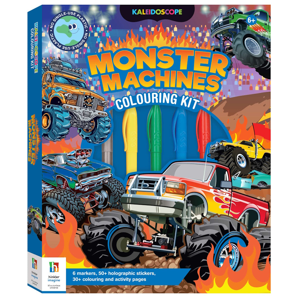 Kaleidoscope Colouring Kit - Monster Trucks